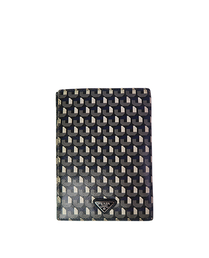 Prada Printed Passport Holder, front view